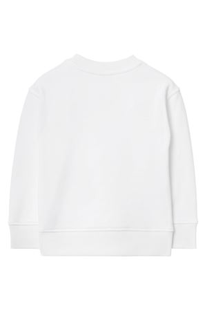 white cotton sweatshirt BURBERRY KIDS | 8082110A1464